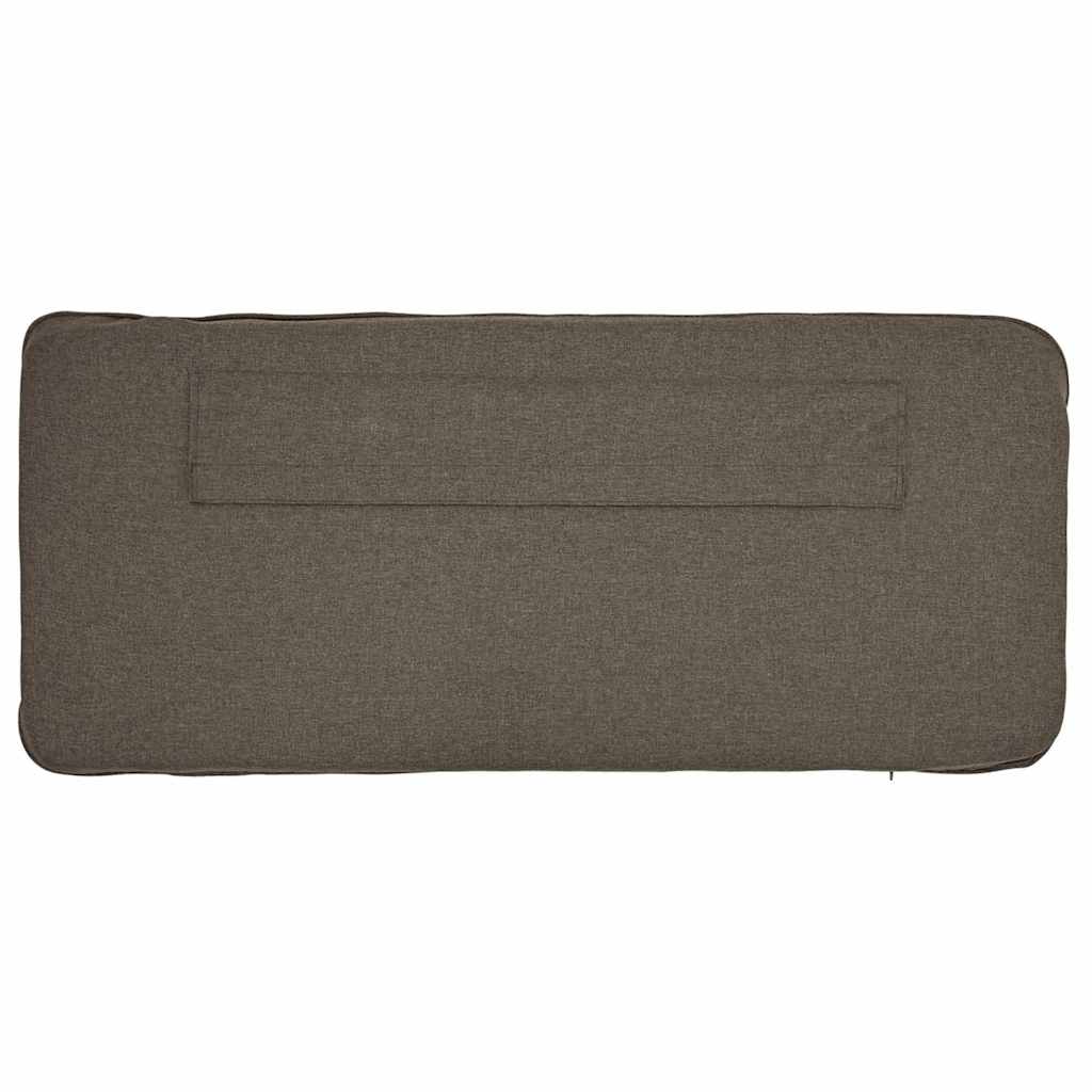 vidaXL Ταπετσαρισμένο κεφαλάρι με κεφαλάρι Καφέ και Ταπεί 180 cm