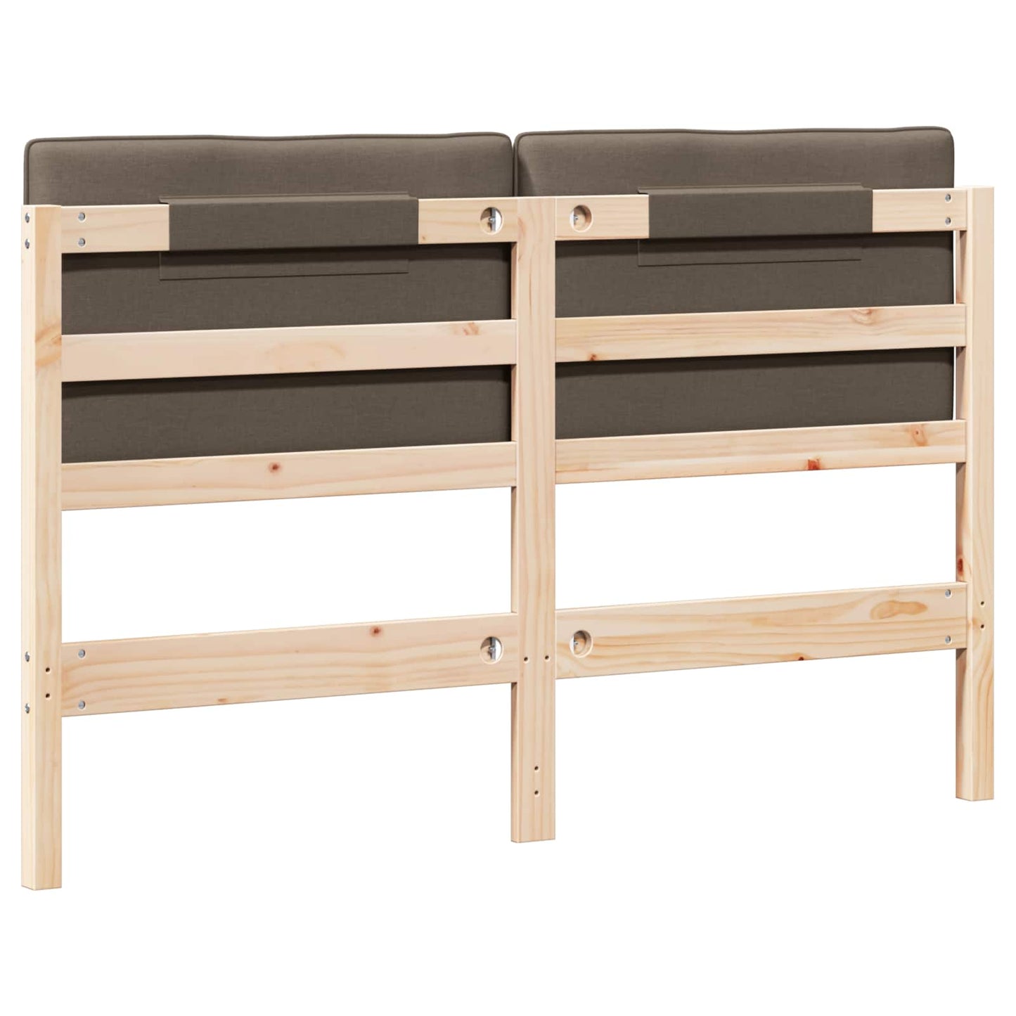 vidaXL Ταπετσαρισμένο κεφαλάρι με κεφαλάρι Καφέ και Ταπεί 150 cm