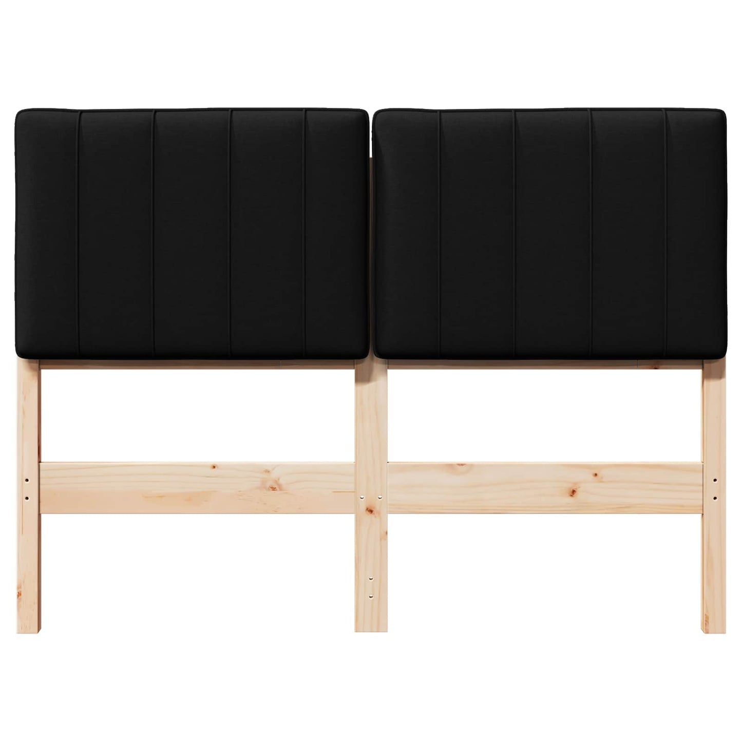 vidaXL Ταπετσαρισμένο κεφαλάρι με κεφαλάρι Καφέ και Μαύρο 120 cm