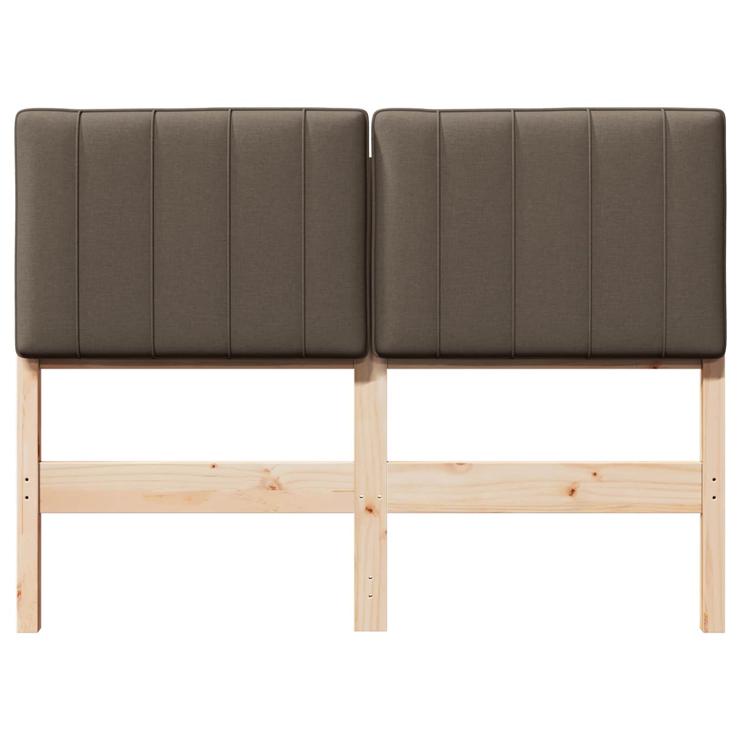 vidaXL Ταπετσαρισμένο κεφαλάρι με κεφαλάρι Καφέ και Ταπεί 120 cm