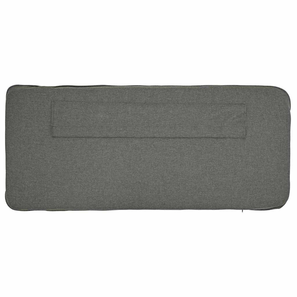 vidaXL Ταπετσαρισμένο κεφαλάρι με κεφαλάρι Καφέ και Ανοιχτό Γκρι 80 cm