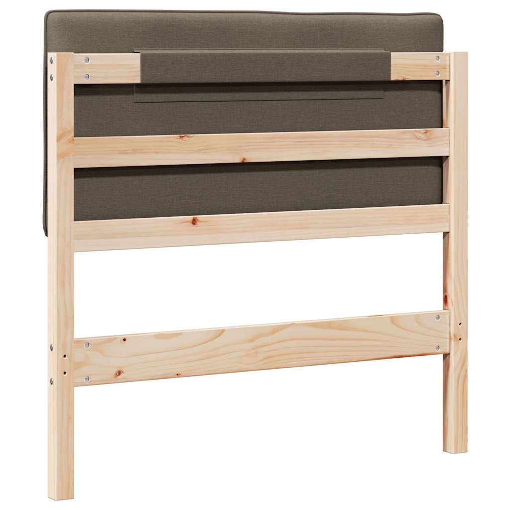 vidaXL Ταπετσαρισμένο κεφαλάρι με κεφαλάρι Καφέ και Ταπεί 80 cm