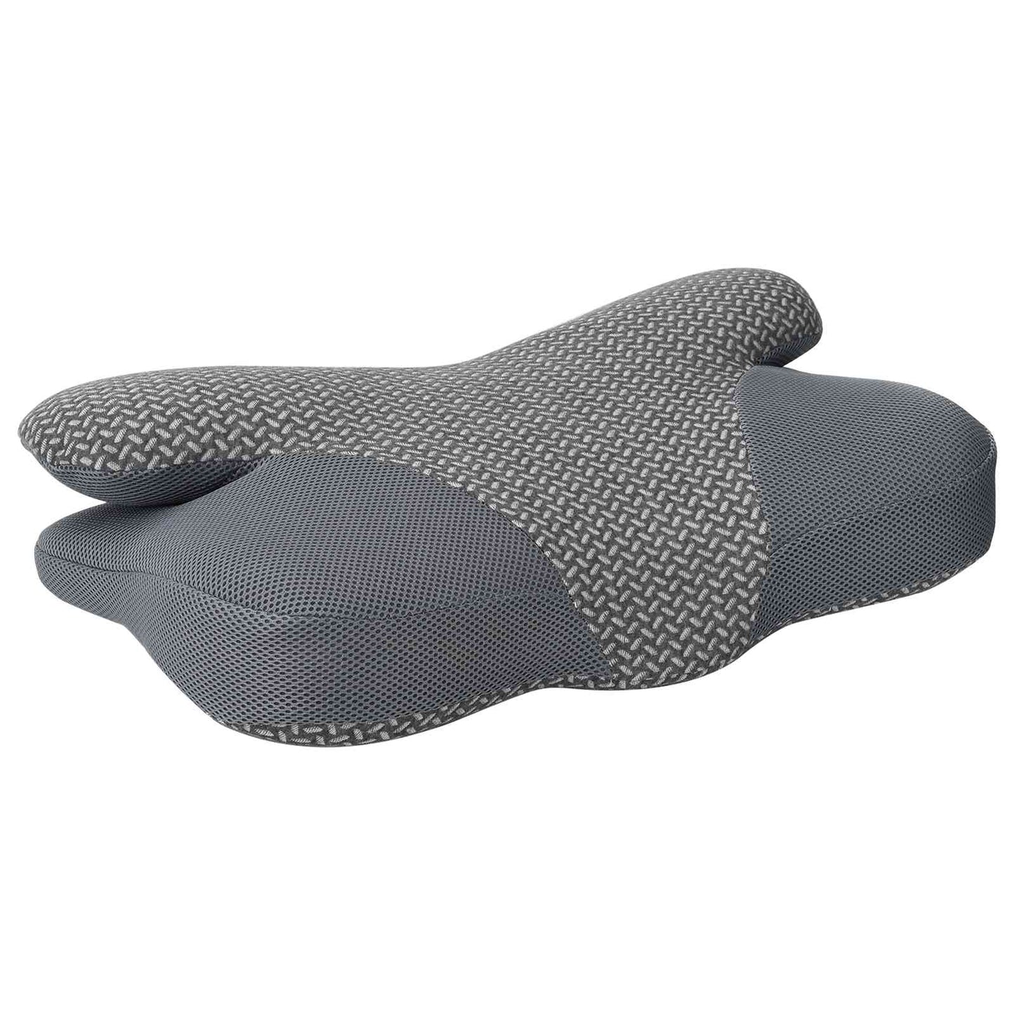 vidaXL Μαξιλάρι λαιμού Γκρι Αφρός Μνήμης 58 x 36 x 13 εκ