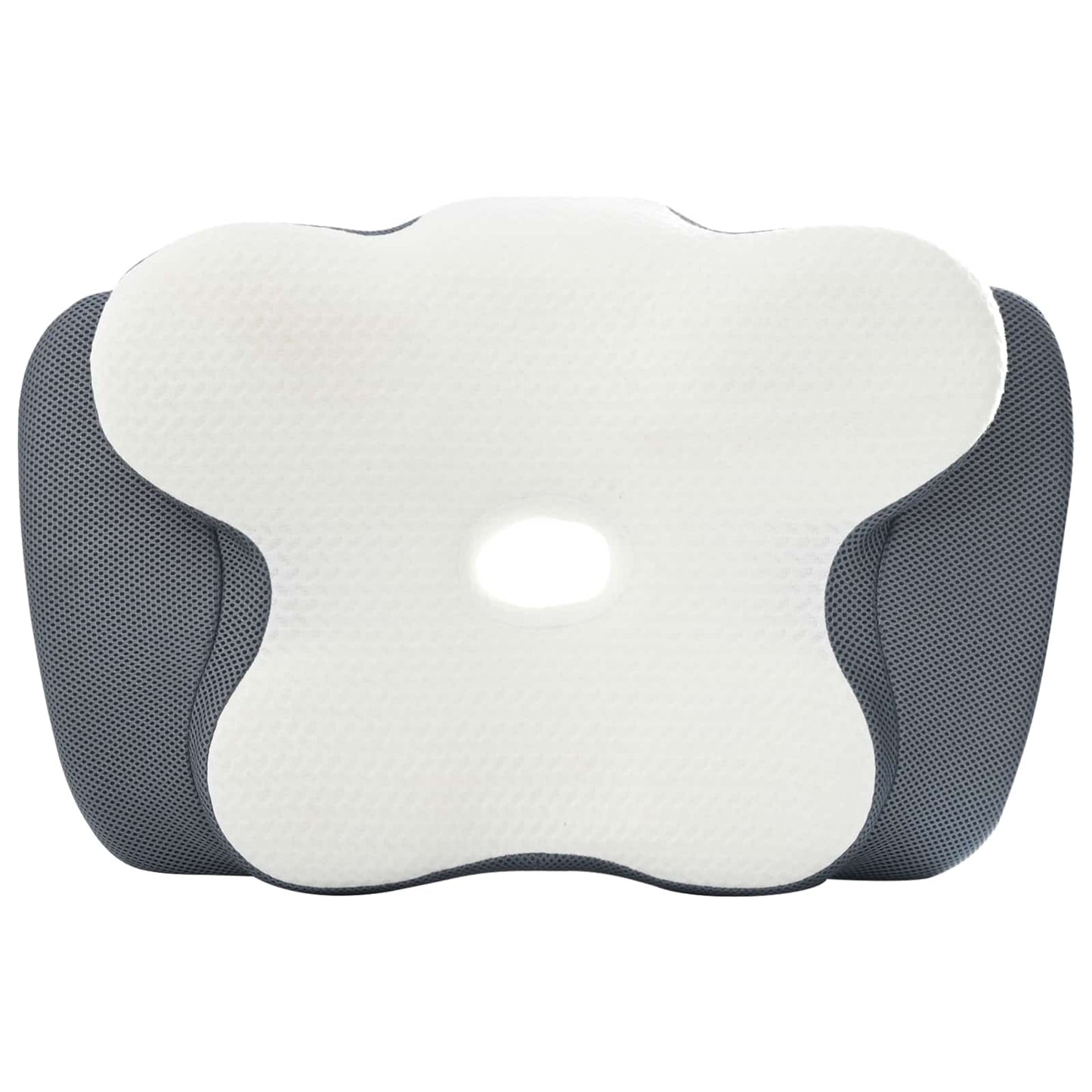 vidaXL Μαξιλάρι λαιμού Λευκός Αφρός Μνήμης 58 x 37,5 x 12 εκ