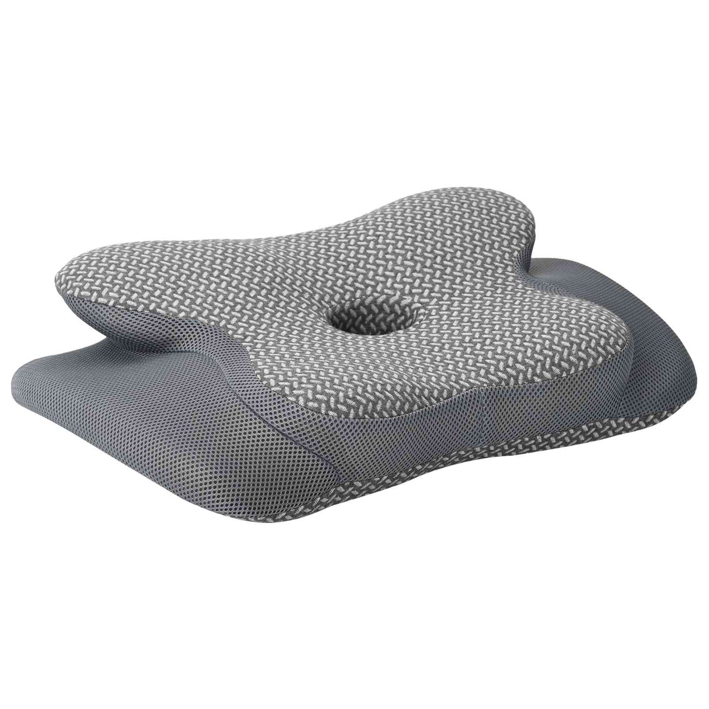 vidaXL Μαξιλάρι λαιμού Γκρι Αφρός Μνήμης 58 x 38 x 12 εκ