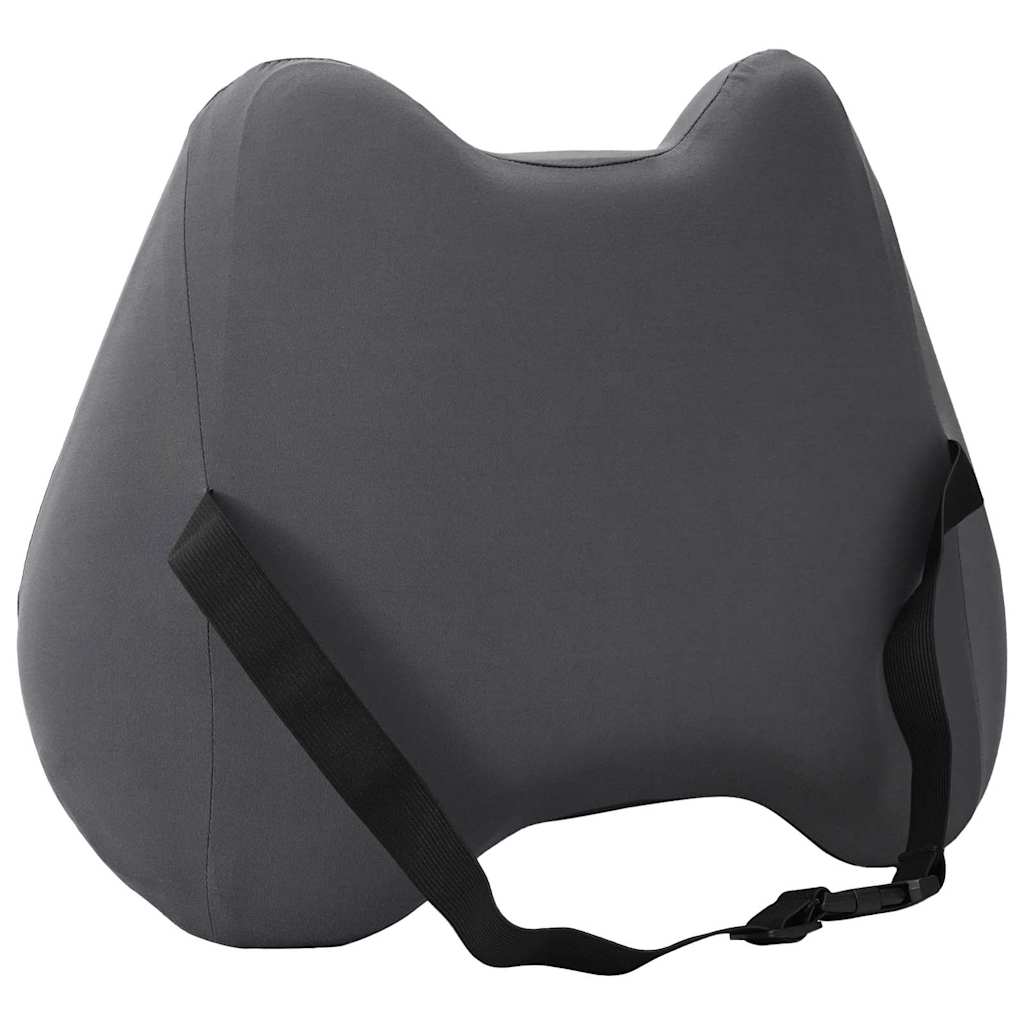 vidaXL Μαξιλάρι πλάτης Γκρι Αφρός Μνήμης 40 x 32 x 14 εκ