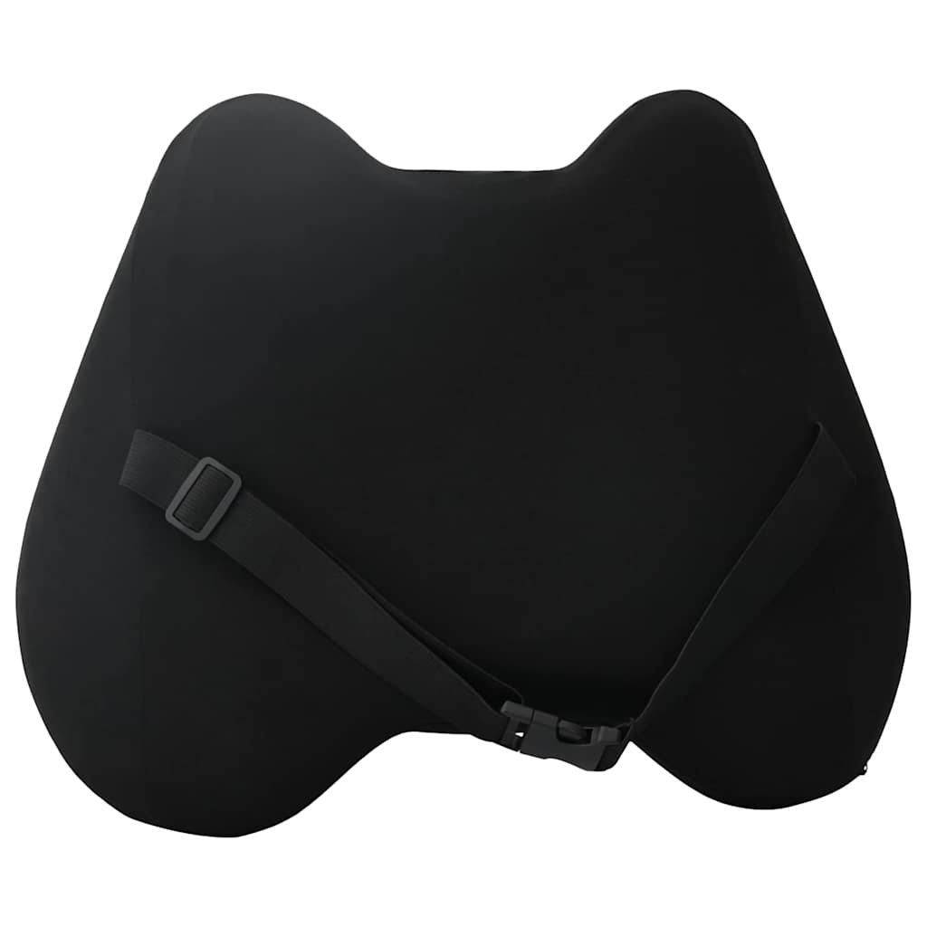 vidaXL Μαξιλάρι πλάτης Μαύρο Αφρός Μνήμης 40 x 32 x 13 εκ