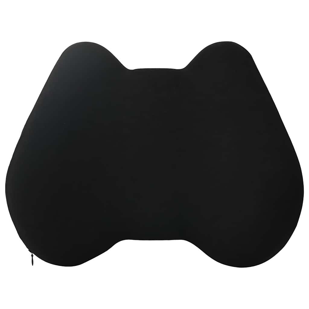 vidaXL Μαξιλάρι πλάτης Μαύρο Αφρός Μνήμης 40 x 32 x 13 εκ