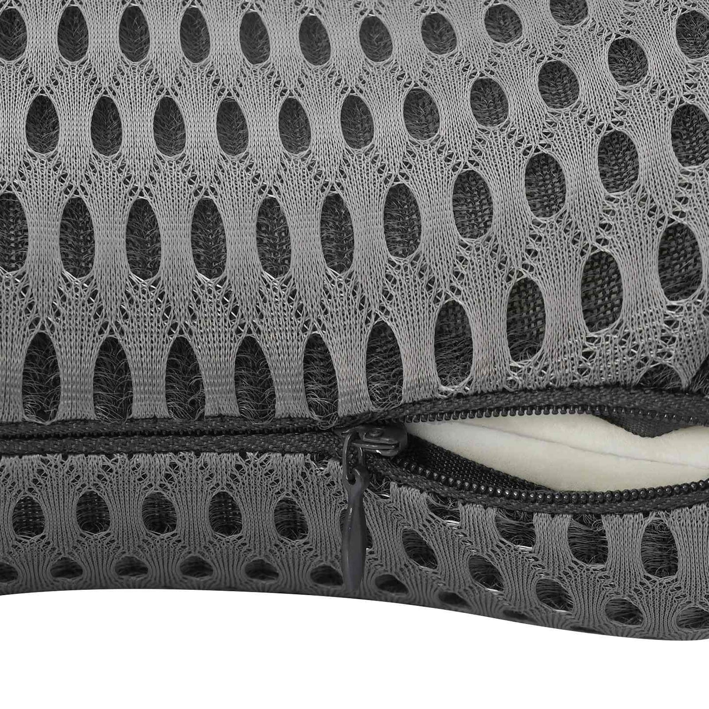 vidaXL Μαξιλάρι λαιμού Γκρι Αφρός Μνήμης 31 x 22 x 13 εκ.