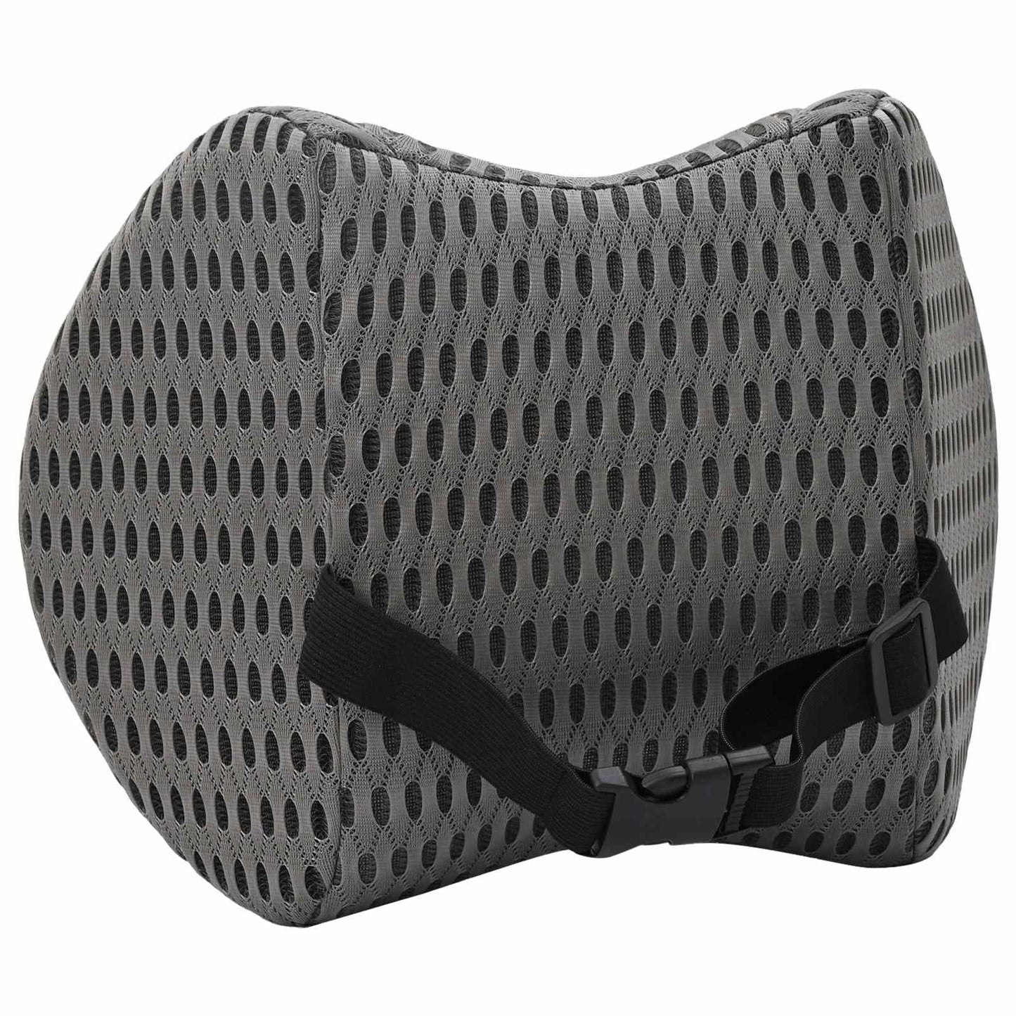 vidaXL Μαξιλάρι λαιμού Γκρι Αφρός Μνήμης 31 x 22 x 13 εκ.