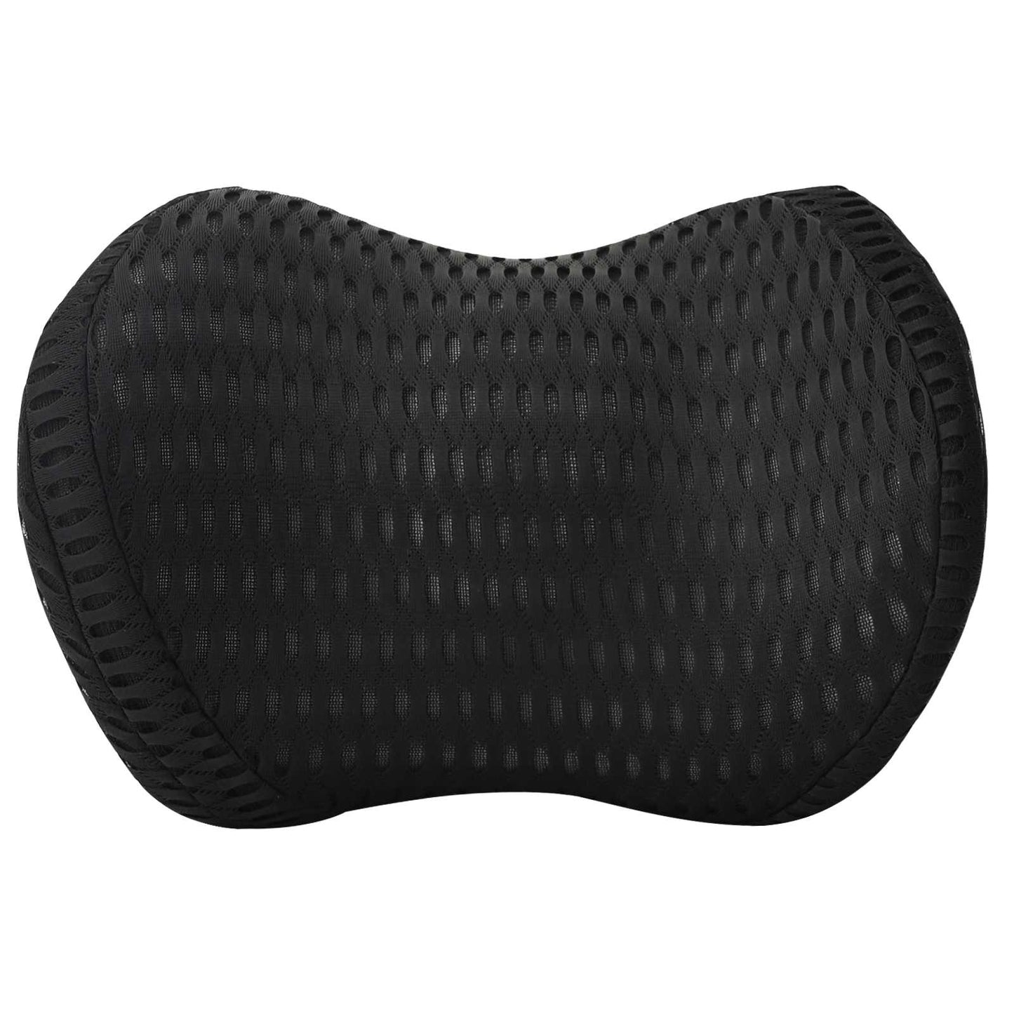 vidaXL Μαξιλάρι λαιμού Μαύρο Αφρός Μνήμης 30,5 x 21,5 x 13 εκ.