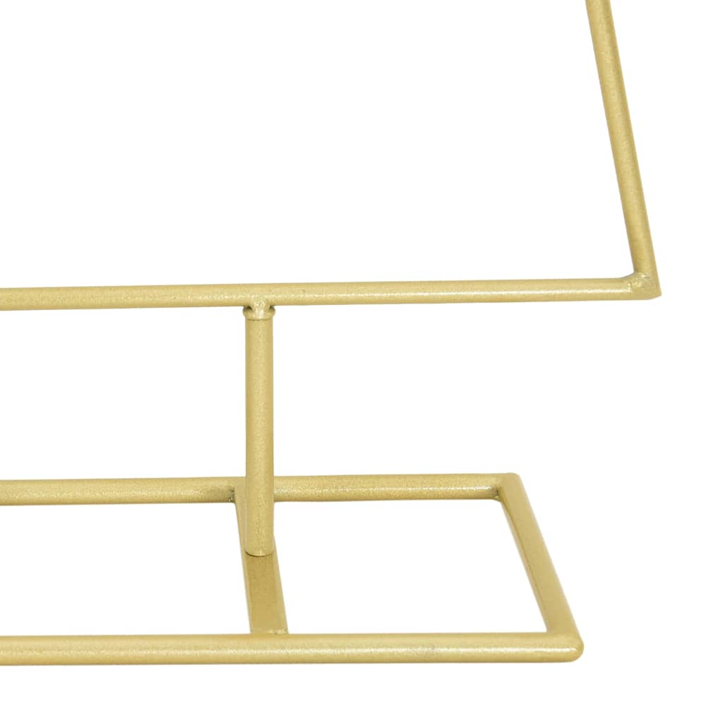 vidaXL Μεταλλικό χριστουγεννιάτικο δέντρο με βάση Χρυσό 90 cm