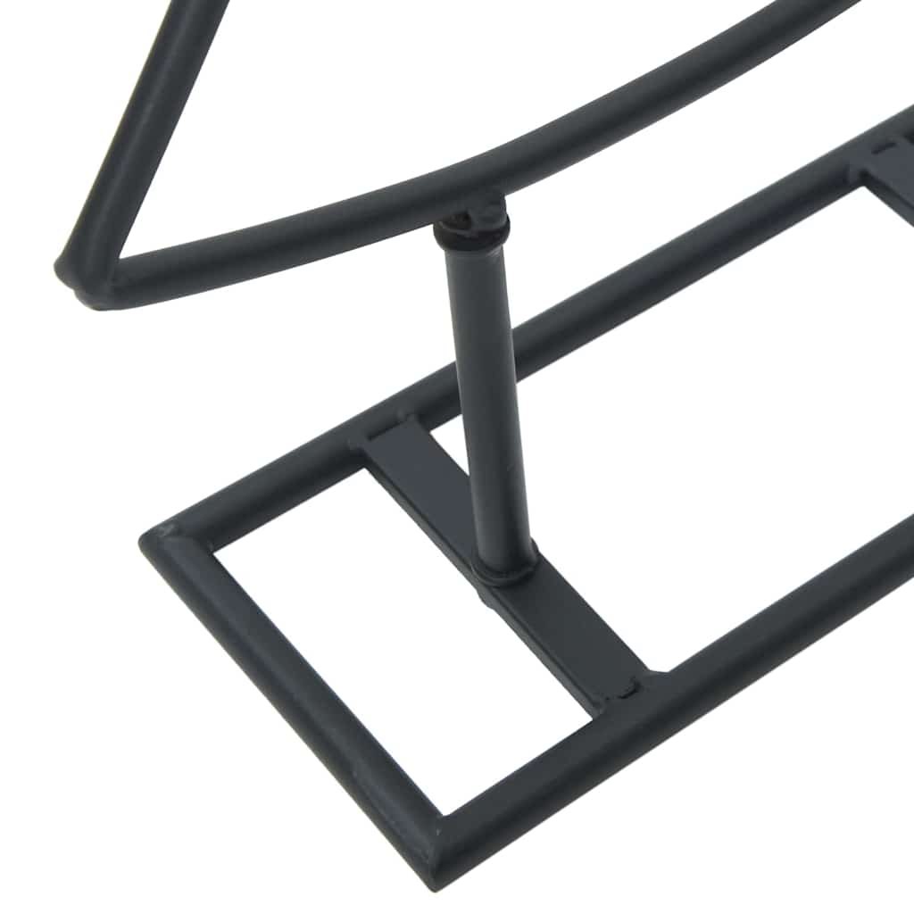 vidaXL Μεταλλικό χριστουγεννιάτικο δέντρο με βάση Μαύρο 60 cm Ατσάλι