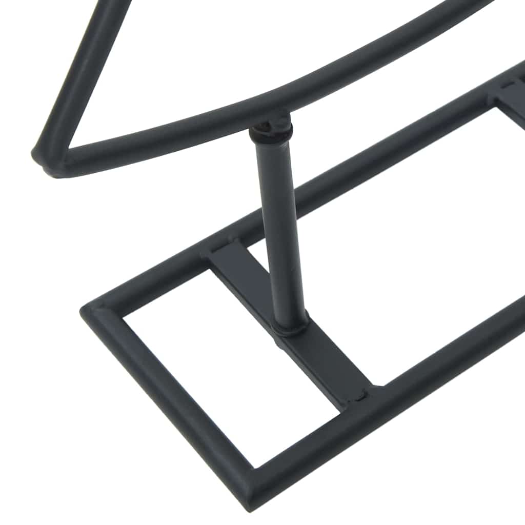 vidaXL Μεταλλικό χριστουγεννιάτικο δέντρο με βάση Μαύρο 125 cm Ατσάλι