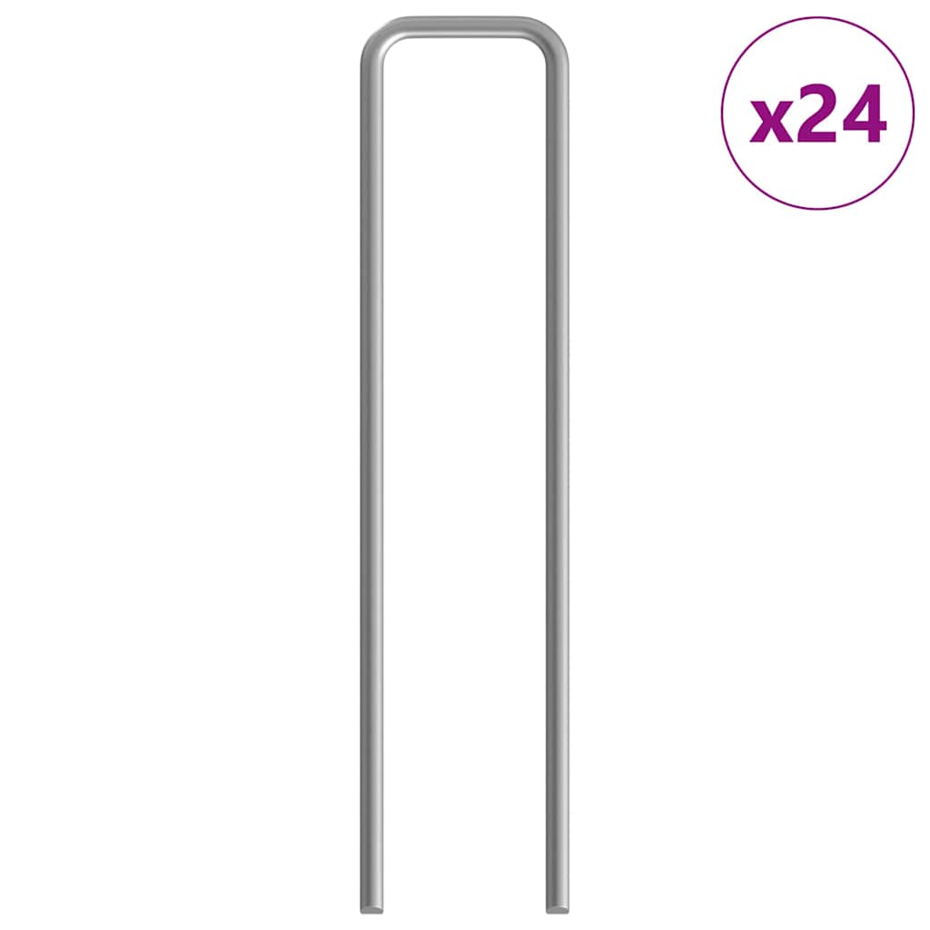 vidaXL Κλουβί για κότες 2 pcs Ασημί 600 x 100 x 210 εκ.