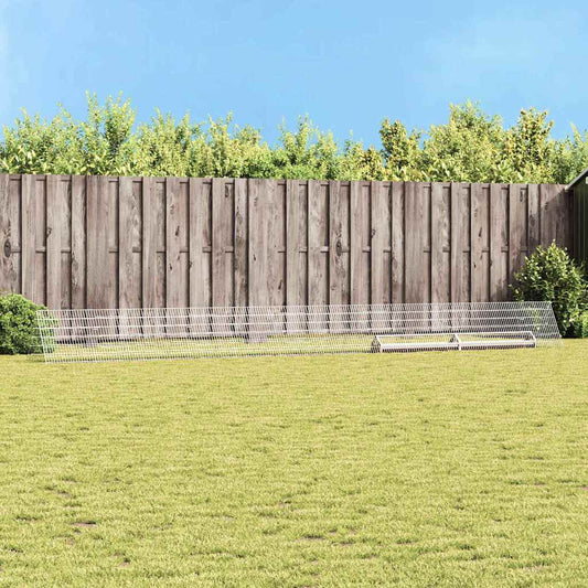 vidaXL Κλουβί για κότες Ασημί 650 x 55 x 55 εκ. Επικαλυμμένος Χάλυβας