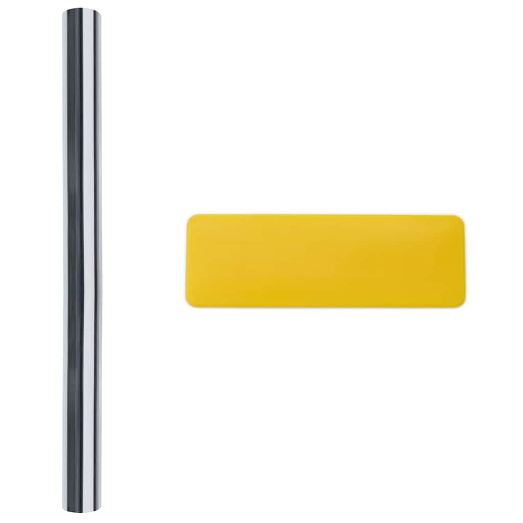 vidaXL Στατική Ανακλαστική Ταινία Παράθυρου Ασημί 45 x 2000 cm PVC