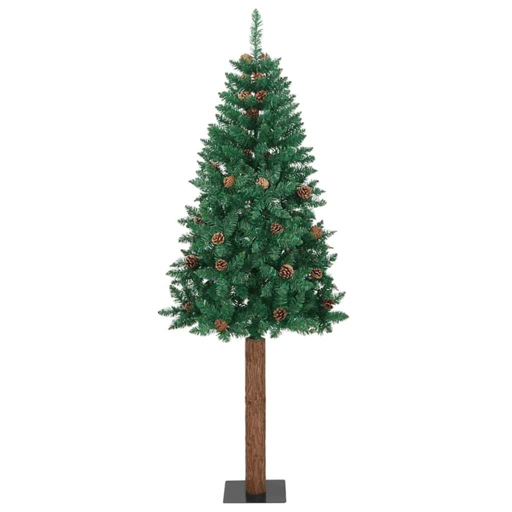 vidaXL Λεπτό Χριστουγεννιάτικο Δέντρο με 300 LED Πράσινο 180 cm