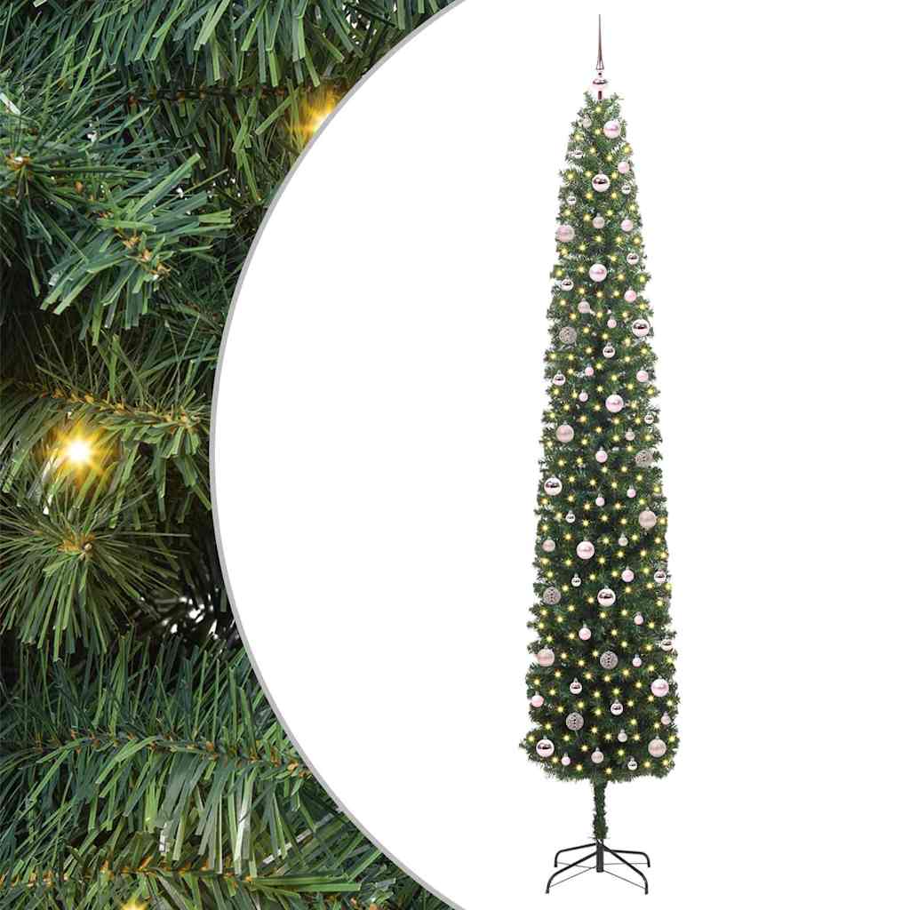 vidaXL Τεχνητό Χριστουγεννιάτικο Δέντρο με 300 LED Πράσινο 270 cm
