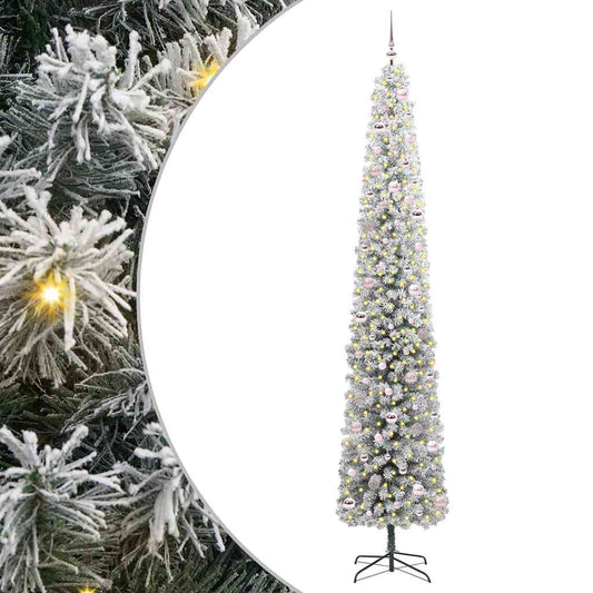 vidaXL Τεχνητό Χριστουγεννιάτικο Δέντρο με 300 LED Πράσινο 270 cm