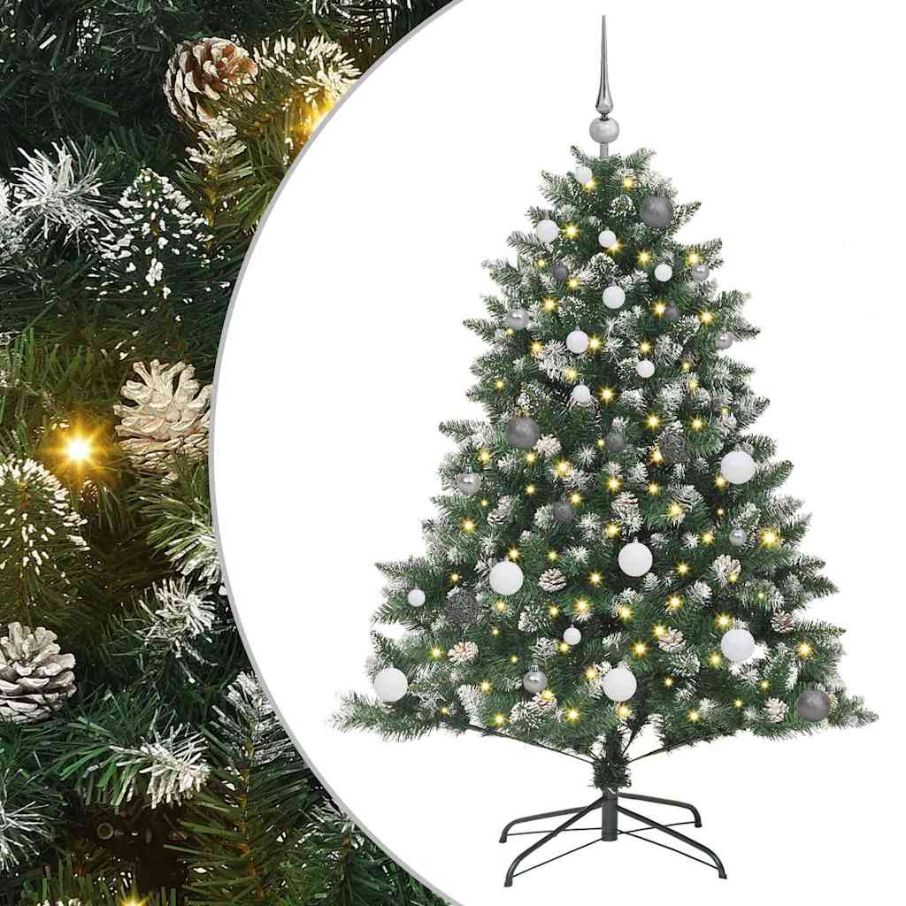 vidaXL Τεχνητό Χριστουγεννιάτικο Δέντρο με 150 LED Πράσινο 150 cm