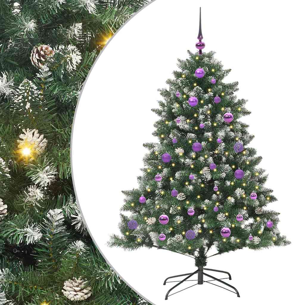 vidaXL Τεχνητό Χριστουγεννιάτικο Δέντρο με 150 LED Πράσινο 150 cm