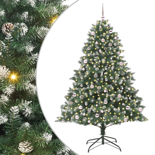 vidaXL Τεχνητό Χριστουγεννιάτικο Δέντρο με 300 LED Πράσινο 240 cm