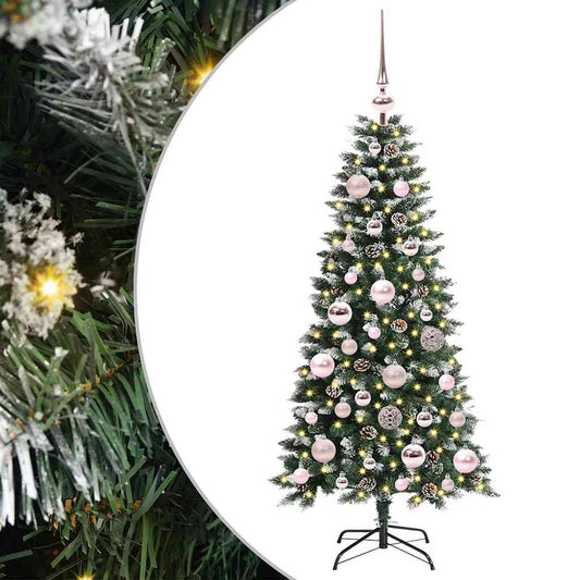 vidaXL Τεχνητό Χριστουγεννιάτικο Δέντρο με 150 LED Πράσινο 120 cm