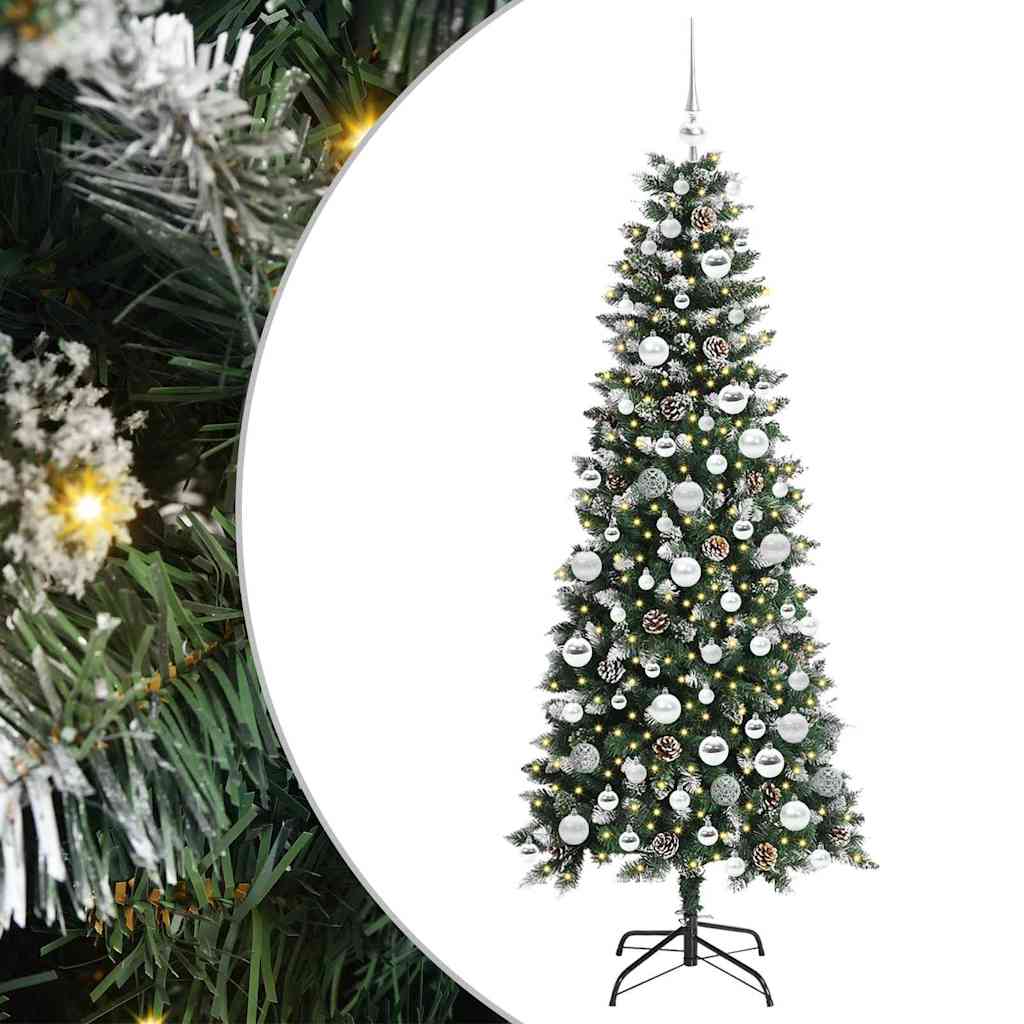 vidaXL Τεχνητό Χριστουγεννιάτικο Δέντρο με 300 LED Πράσινο 180 cm