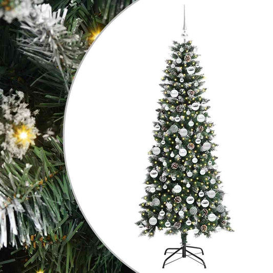 vidaXL Τεχνητό Χριστουγεννιάτικο Δέντρο με 300 LED Πράσινο 180 cm