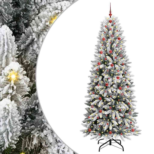 vidaXL Τεχνητό Χριστουγεννιάτικο Δέντρο με 300 LED Λευκό 240 cm