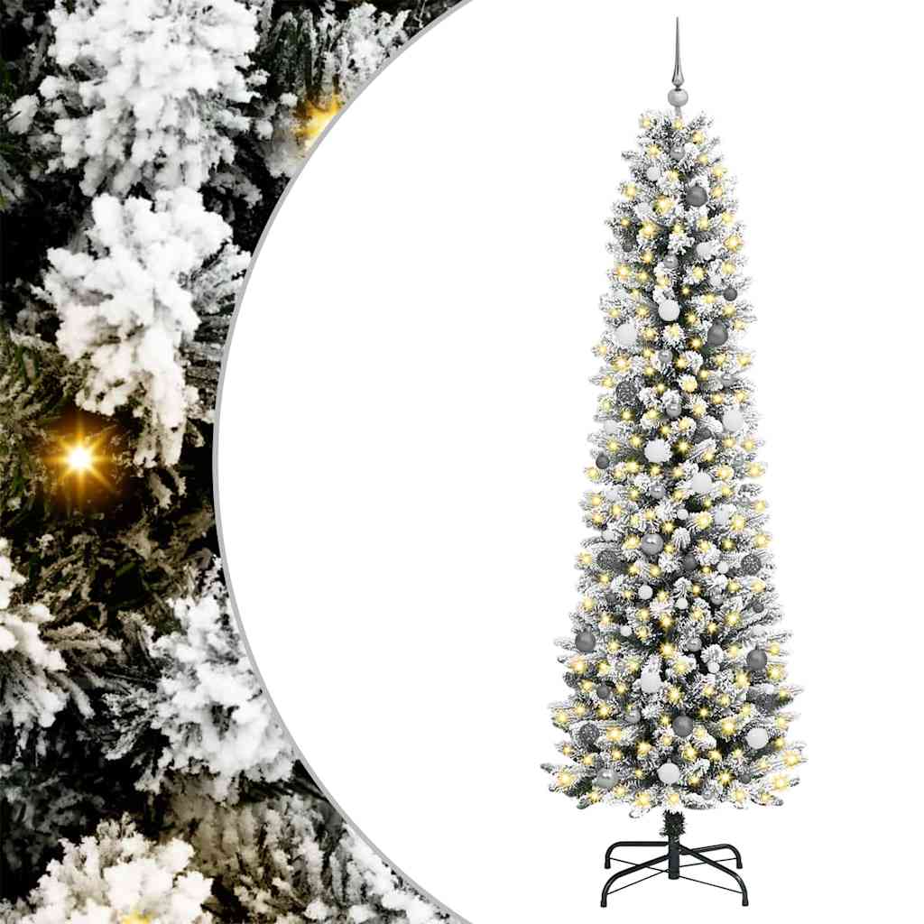 vidaXL Τεχνητό Χριστουγεννιάτικο Δέντρο με 300 LED Λευκό 240 cm