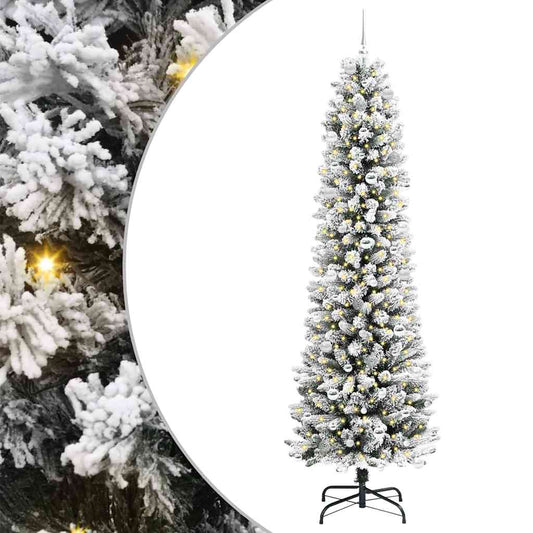 vidaXL Τεχνητό Χριστουγεννιάτικο Δέντρο με 300 LED Λευκό 240 cm