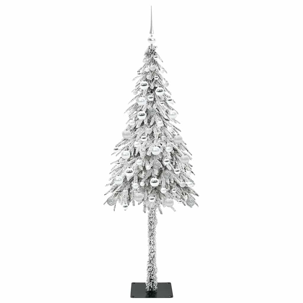 vidaXL Χριστουγεννιάτικο Δέντρο με 300 LED Λευκό 180 cm ΠΕ και Ατσάλι
