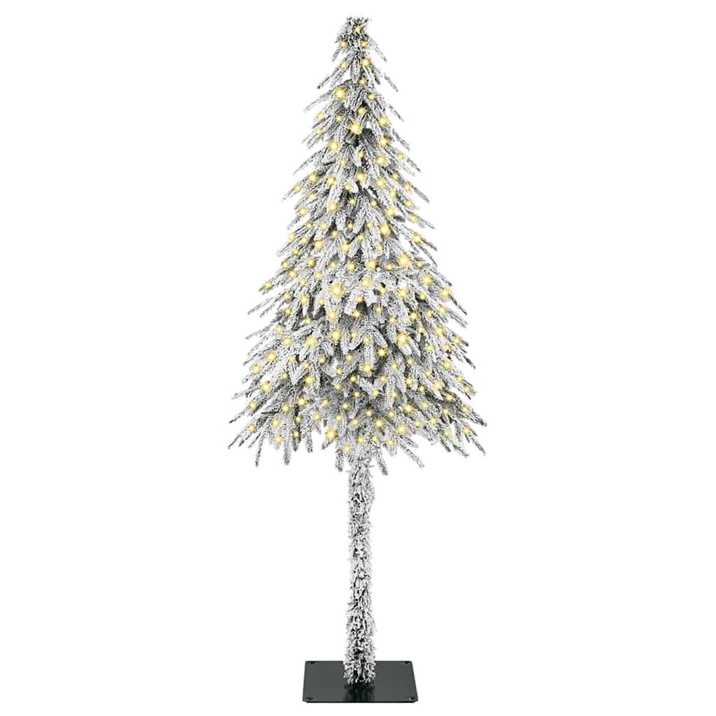 vidaXL Χριστουγεννιάτικο Δέντρο με 300 LED Λευκό 210 cm ΠΕ και Ατσάλι