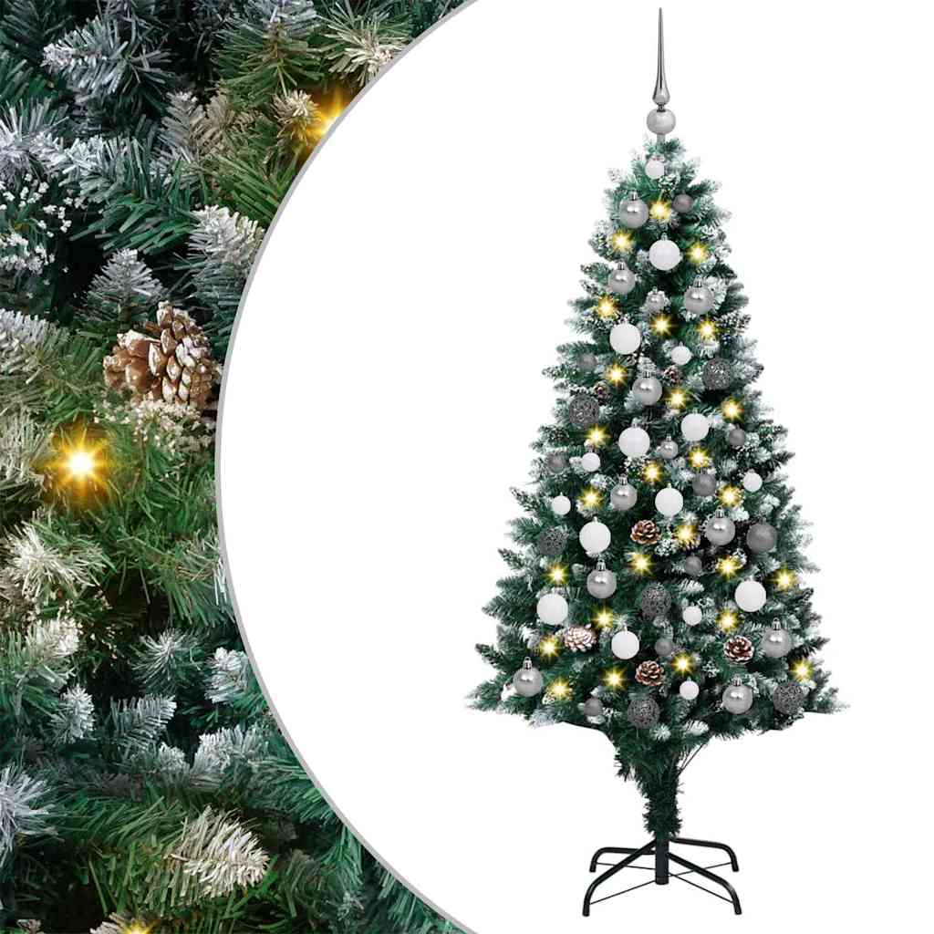 vidaXL Τεχνητό Χριστουγεννιάτικο Δέντρο με 300 LED Πράσινο 180 cm