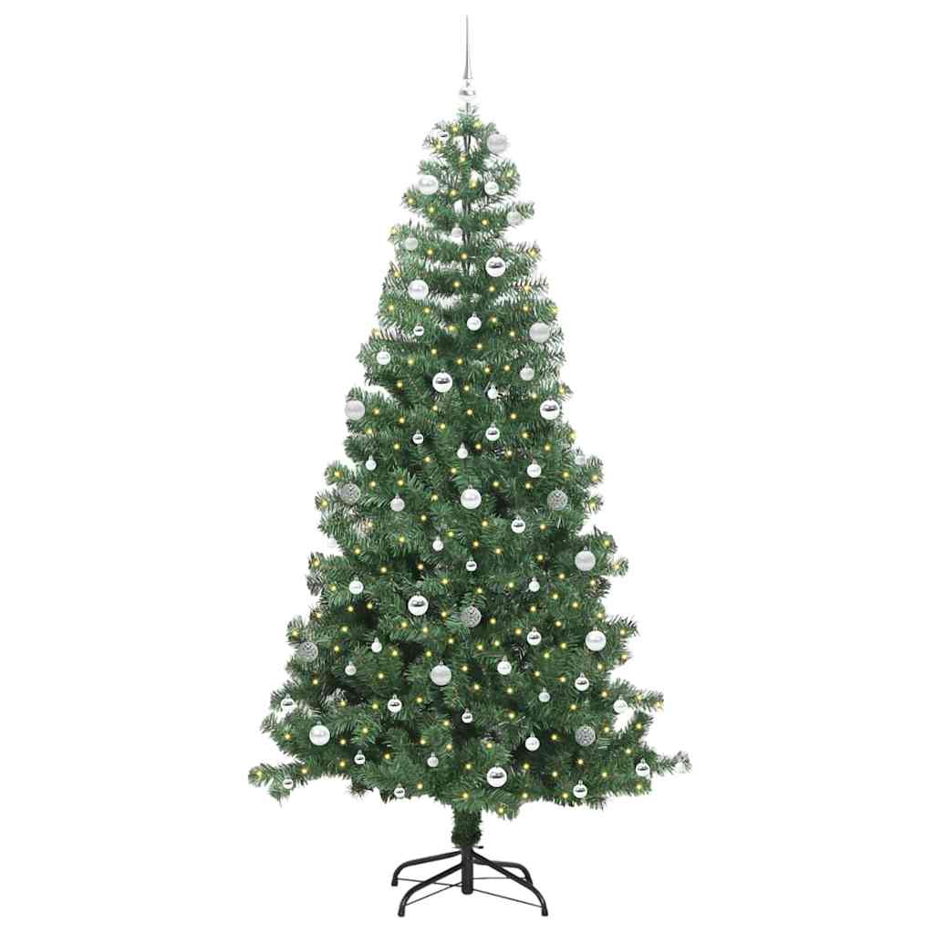 vidaXL Χριστουγεννιάτικο Δέντρο Πράσινο 240 cm PVC
