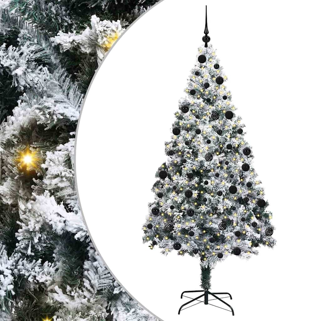 vidaXL Τεχνητό Χριστουγεννιάτικο Δέντρο με 300 LED Λευκό 210 cm