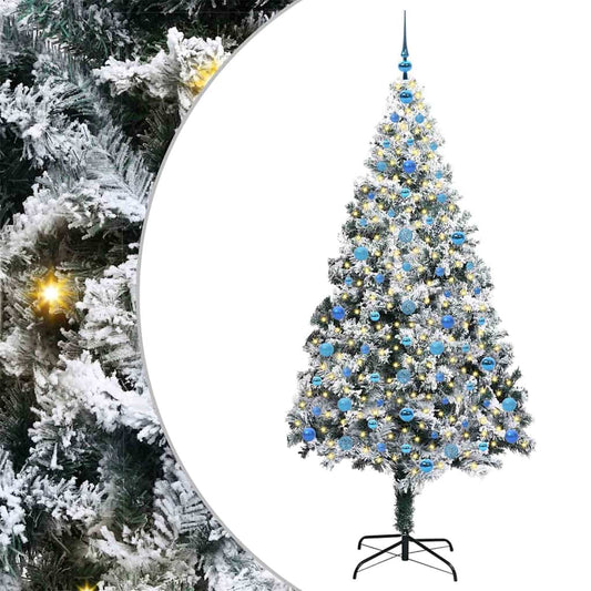 vidaXL Τεχνητό Χριστουγεννιάτικο Δέντρο με 300 LED Λευκό 210 cm