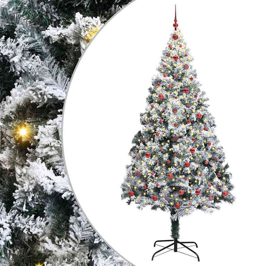 vidaXL Τεχνητό Χριστουγεννιάτικο Δέντρο με 300 LED Λευκό 240 cm