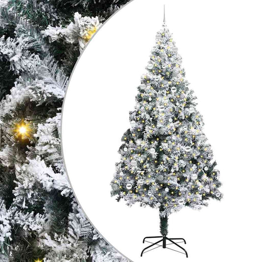 vidaXL Τεχνητό Χριστουγεννιάτικο Δέντρο με 300 LED Λευκό 240 cm