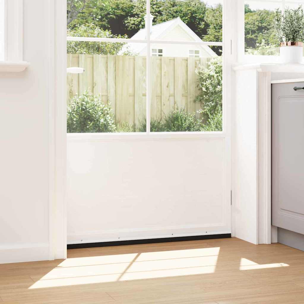 vidaXL Σφραγίδες πόρτας με βούρτσες που προσαρτώνται 6 pcs Λευκό