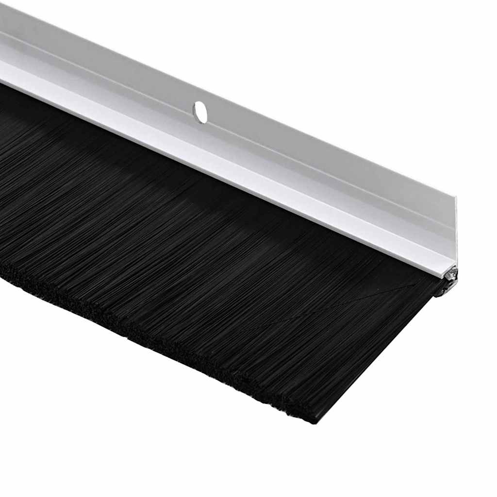 vidaXL Σφραγίδες πόρτας με βούρτσες που προσαρτώνται 12 pcs Λευκό