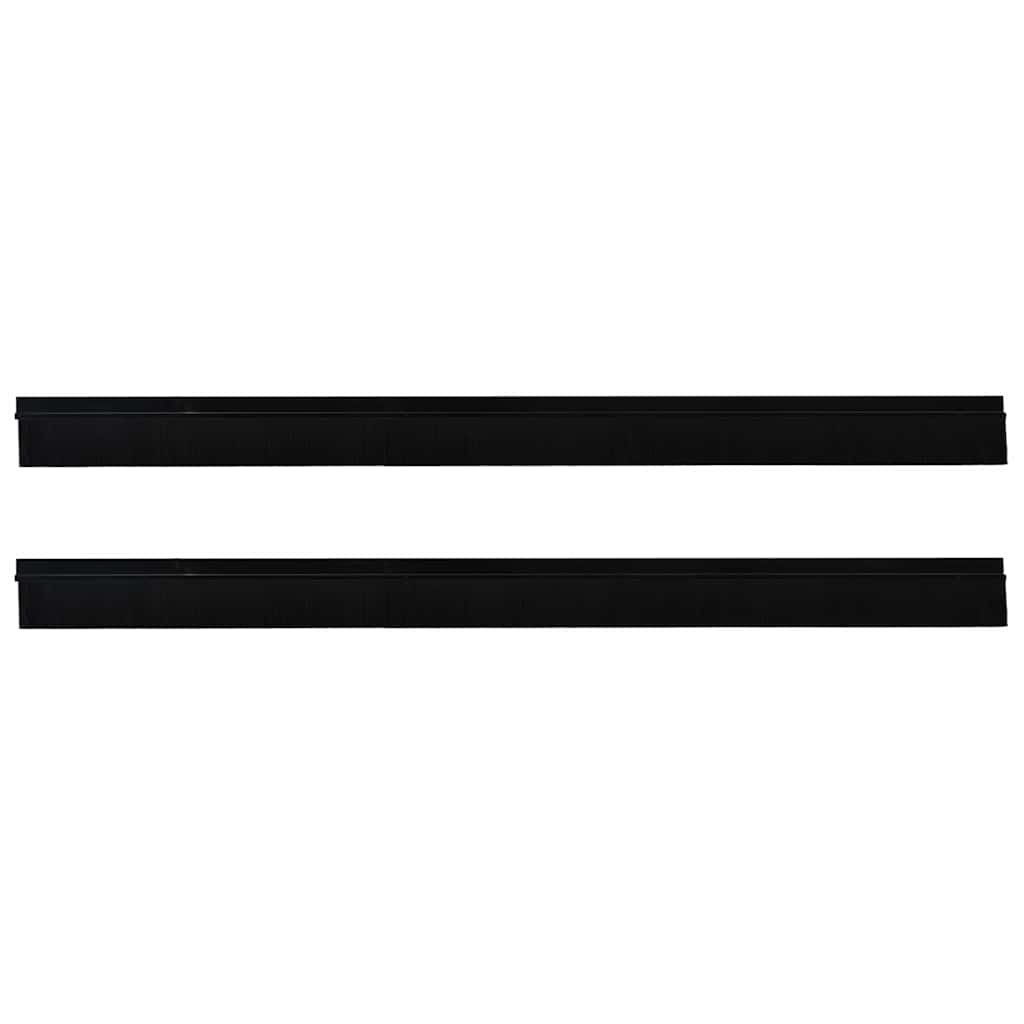 vidaXL Αυτοκόλλητες σφραγίδες πόρτας 2 pcs Μαύρο 100 cm