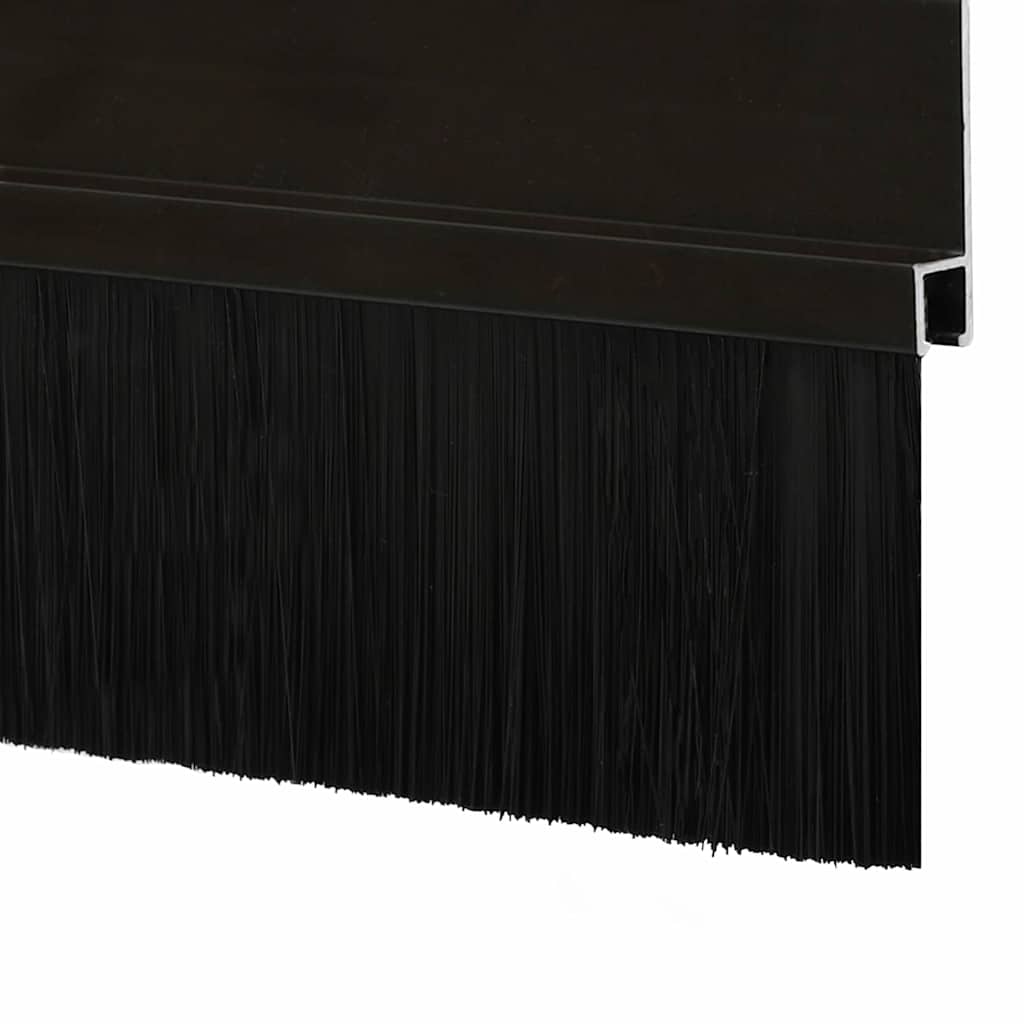 vidaXL Αυτοκόλλητες σφραγίδες πόρτας 6 pcs Μαύρο 100 cm