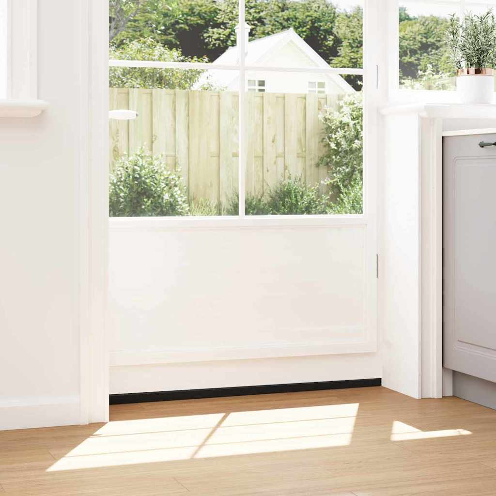 vidaXL Αυτοκόλλητες σφραγίδες πόρτας 2 pcs Μαύρο 100 cm