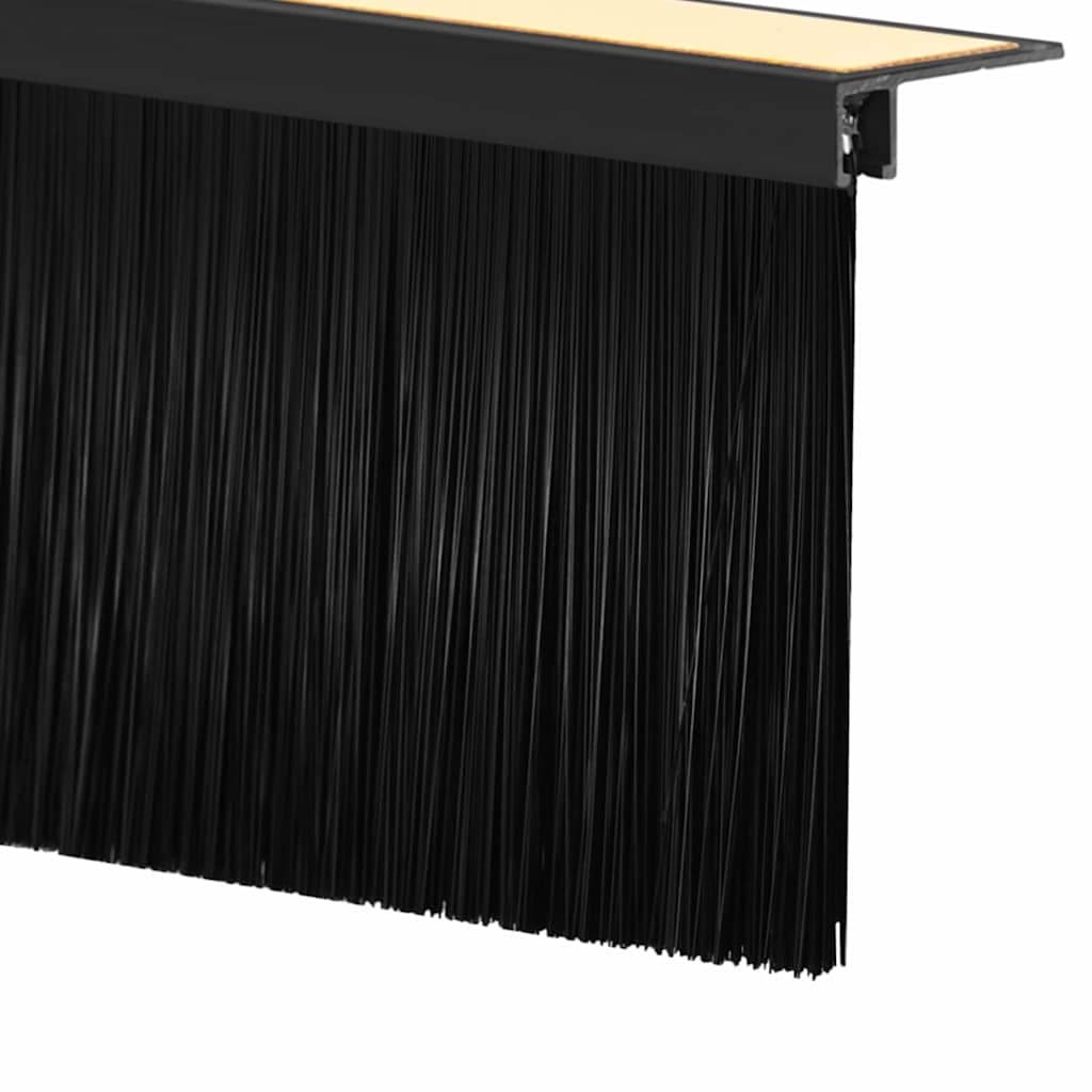 vidaXL Αυτοκόλλητες σφραγίδες πόρτας 2 pcs Μαύρο 100 cm