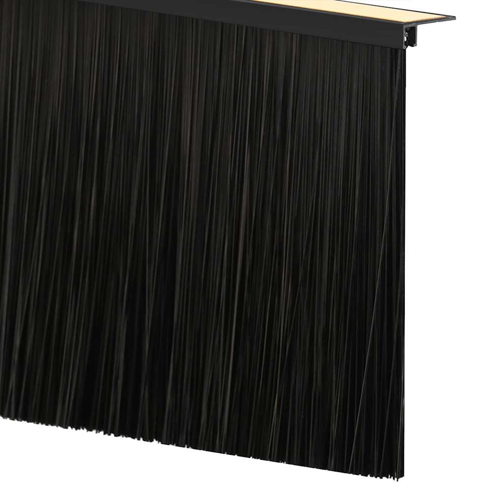 vidaXL Αυτοκόλλητες σφραγίδες πόρτας 2 pcs Μαύρο 100 cm