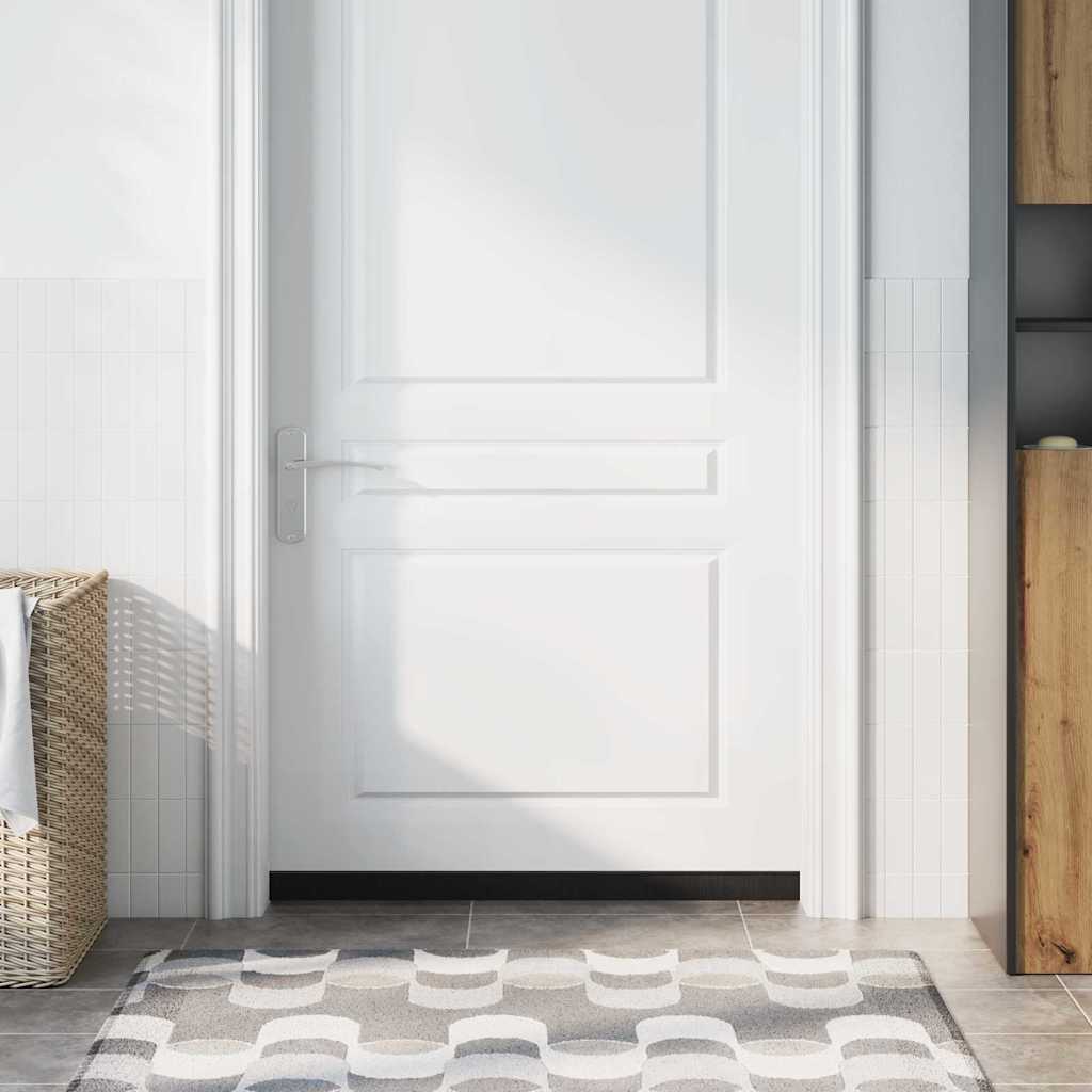 vidaXL Αυτοκόλλητες σφραγίδες πόρτας 6 pcs Μαύρο 100 cm