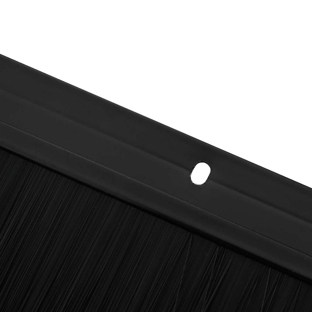 vidaXL Σφραγίδες πόρτας με βούρτσες που προσαρτώνται 6 pcs Μαύρο